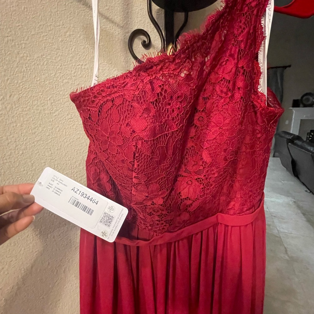NWT AZAZIE BURGUNDY FORMAL DRESS - Picture 5 of 12